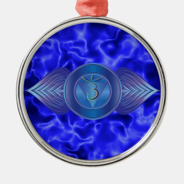 Metal Ornamento de Chakra do terceiro olho (Frente)