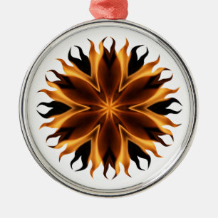 Metal Ornamento de chamas