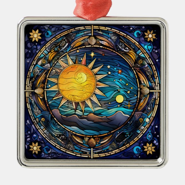 Metal Ornamento de corpos celestes (Frente)