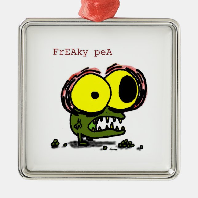 Metal Ornamento de Erva Freaky (Frente)