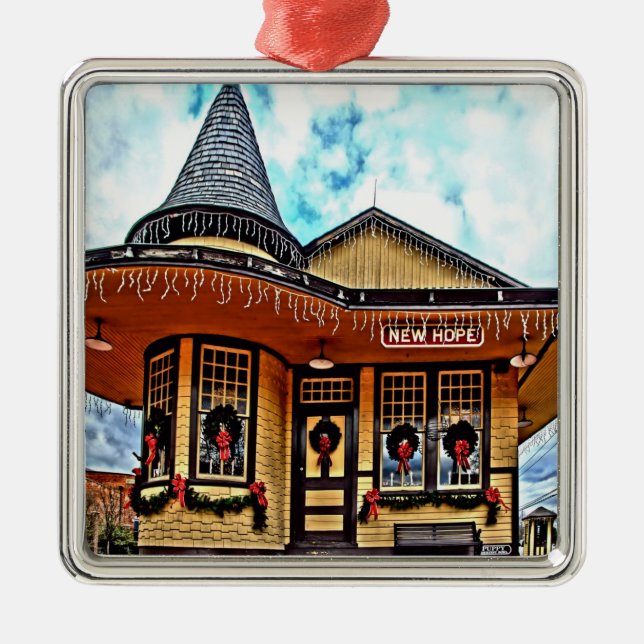 Metal Ornamento de Estação NewHope (Frente)