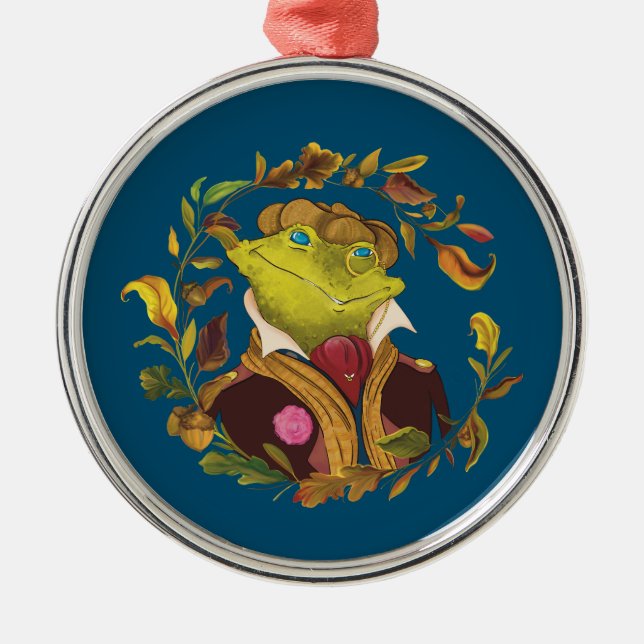 Metal Ornamento de Feriado Único (Frente)