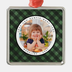 Metal Ornamento de Foto de Tia Metálica no País Rustic H