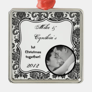 Metal Ornamento de Fotografias Personalizado Damasco Bra