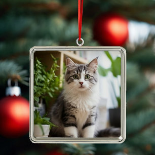 Metal Ornamento de Gatos Doce