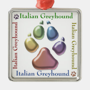 Metal Ornamento de Greyhound Italiano
