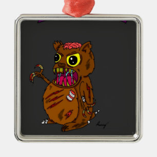 Metal Ornamento de Hamster Zombie