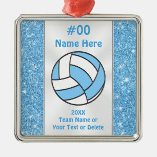 Metal Ornamento de Jogadores de Voleibol Personalizados 