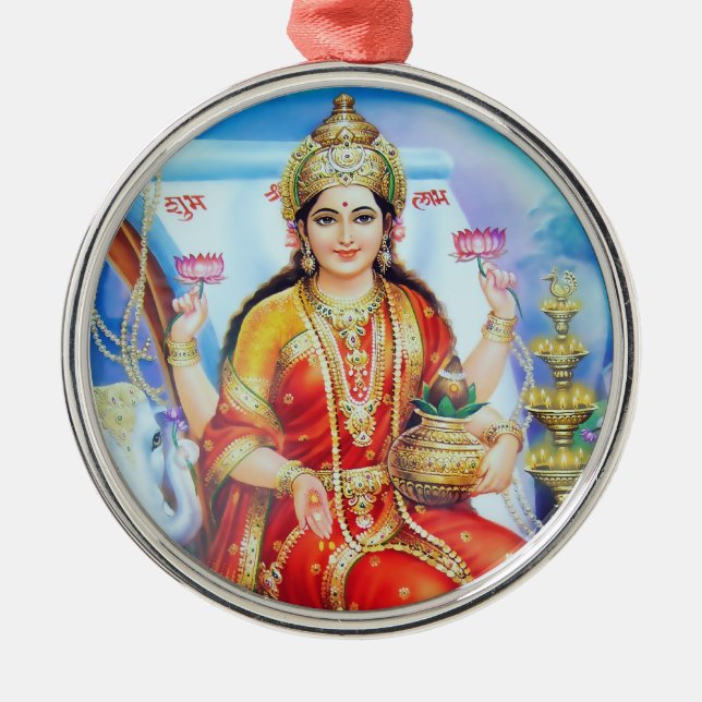 Metal Ornamento de Lakshmi - versão 1 (Frente)