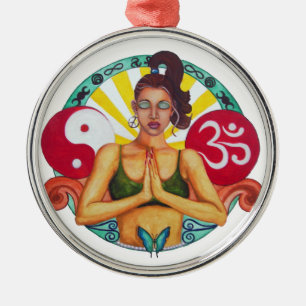 Metal Ornamento de Namaste
