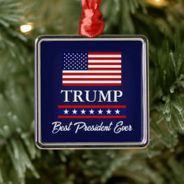 METAL ORNAMENTO DE NATAL DO PRESIDENTE DONALD TRUMP