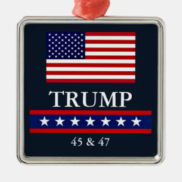 METAL ORNAMENTO DE NATAL DO PRESIDENTE DONALD TRUMP