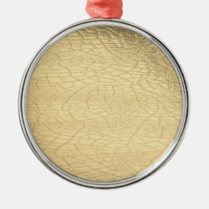 Metal Ornamento de ouro colado