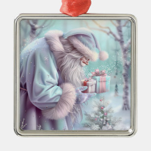 Metal Ornamento de Papais noeis de Natal Dreamy