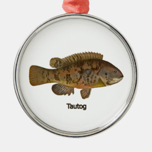 Metal Ornamento de Peixes de Tautog