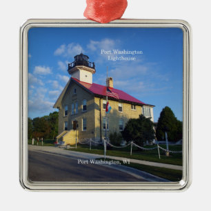 Metal Ornamento de Port Washington Lighthouse