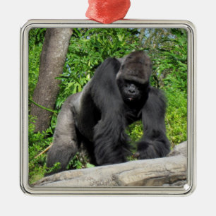 Metal Ornamento de Silverback Gorilla