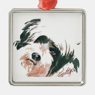 Metal Ornamento de Terrier