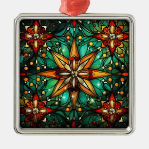 Metal Ornamento de Vidro Contido de Natal