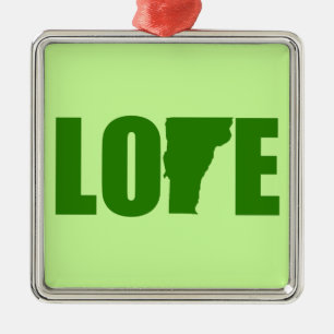 Metal Ornamento do amor de Vermont
