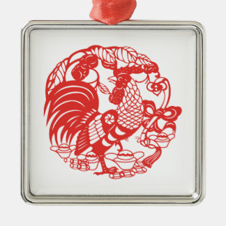 Metal Ornamento do Ano de 2017 do Papercut Chinês