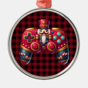 Metal Ornamento do Controlador de Jogo Nutcracker