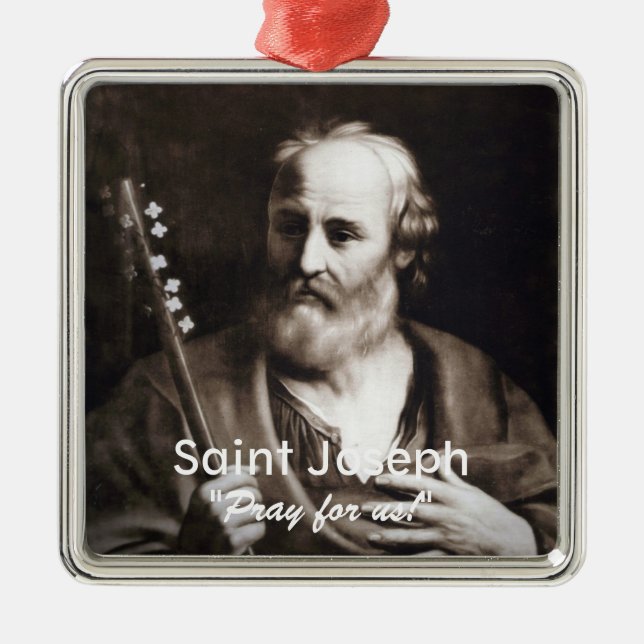 Metal Ornamento do costume de St Joseph (Frente)