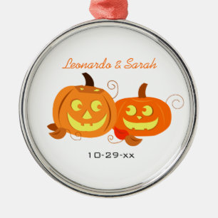 Metal Ornamento do costume do casal da lanterna de Jack