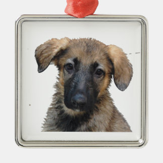 Metal Ornamento do filhote de cachorro do german