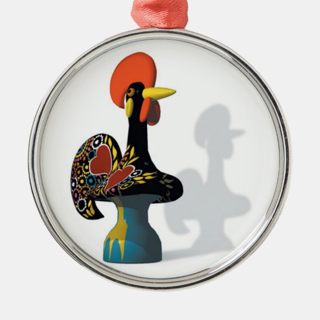 Metal Ornamento do galo de Barcelos (Frente)