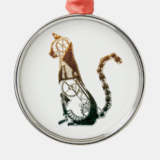 Metal Ornamento do gato de Steampunk
