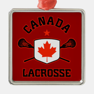 Metal Ornamento do Lacrosse de Canadá