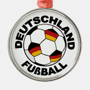 Metal Ornamento do pendente do design de Fußball da