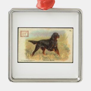 Metal Ornamento do setter de Gordon do vintage