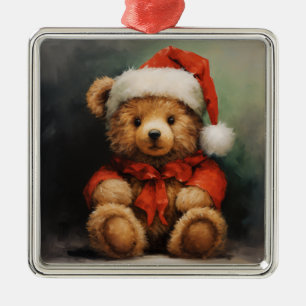 Metal Ornamento do Urso de Natal