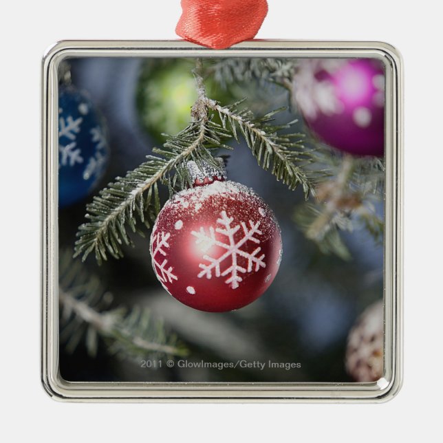 Metal Ornamento em uma árvore de Natal (Frente)