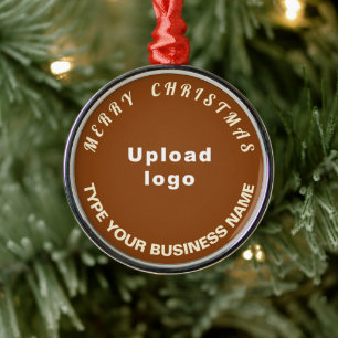 Metal Ornamento Marrom de Natal Comercial