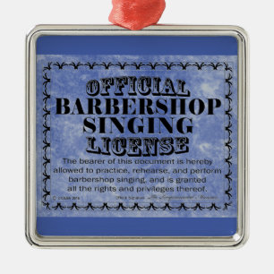 Metal Ornamento Metálico de Licença de Canto em Barbersh