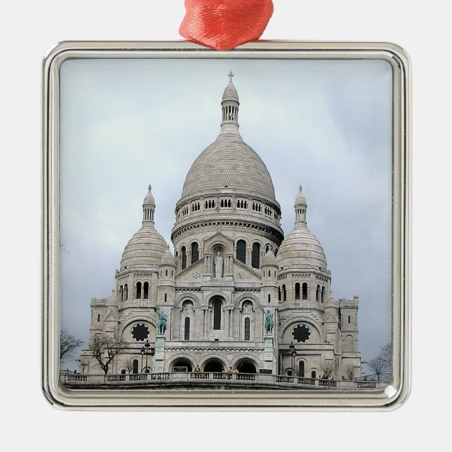 Metal Ornamento na moda com Sacre Coeur de Paris (Frente)