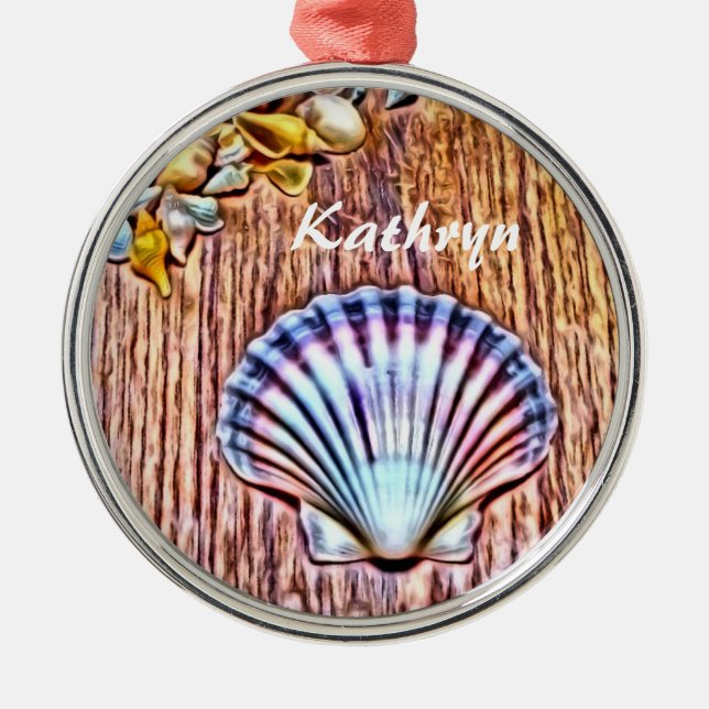 Metal Ornamento personalizado da árvore de Natal dos (Frente)