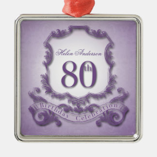 Metal Ornamento Personalizado da Celebração de Aniversár
