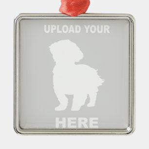 Metal Ornamento personalizado de Cavachon, foto do