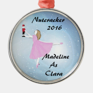 Metal Ornamento personalizado de Clara do Nutcracker