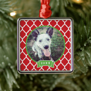 Metal Ornamento Personalizado de Ficheiro de Foto Pet
