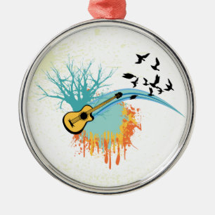 Metal Ornamento personalizado de guitarra acústica