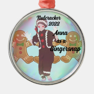 Metal Ornamento Personalizado de Invólucro - Gingersnap