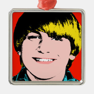 Metal Ornamento Personalizado de Pop de Arte de Garoto