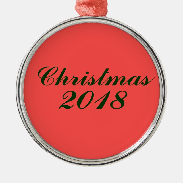 Metal Ornamento Personalizado Feriado de Natal (Frente)