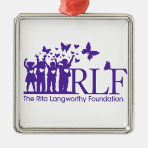 Metal Ornamento quadrado superior do logotipo de RLF