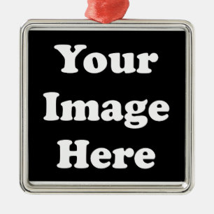 Metal Ornamento quadrado vazio da árvore de Natal do